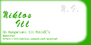 miklos ill business card